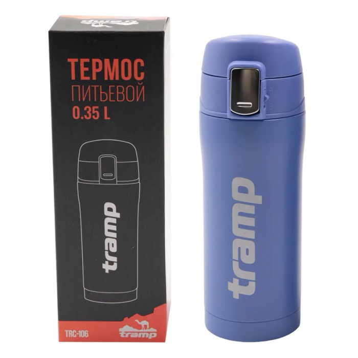 Tramp Термос питьевой 0.35 л, голубой, TRC-106-9406