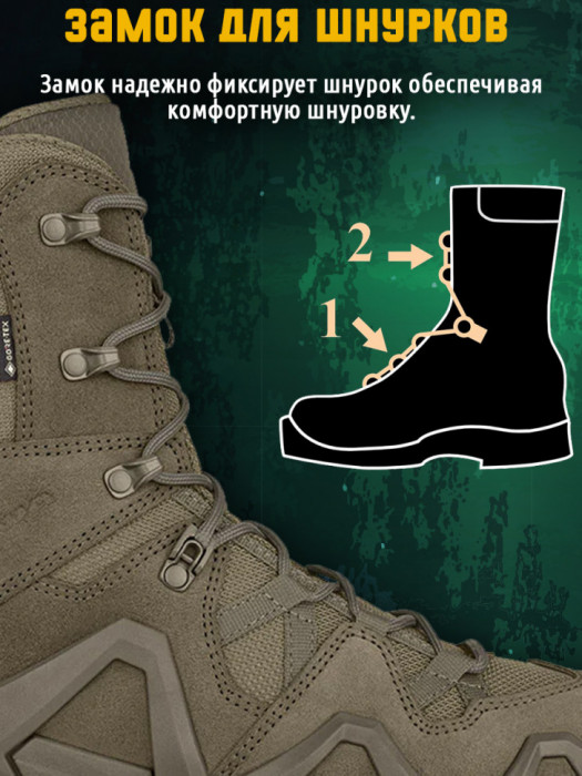 Тактические ботинки LOWA Zephyr MK2 GTX HI Ranger Green