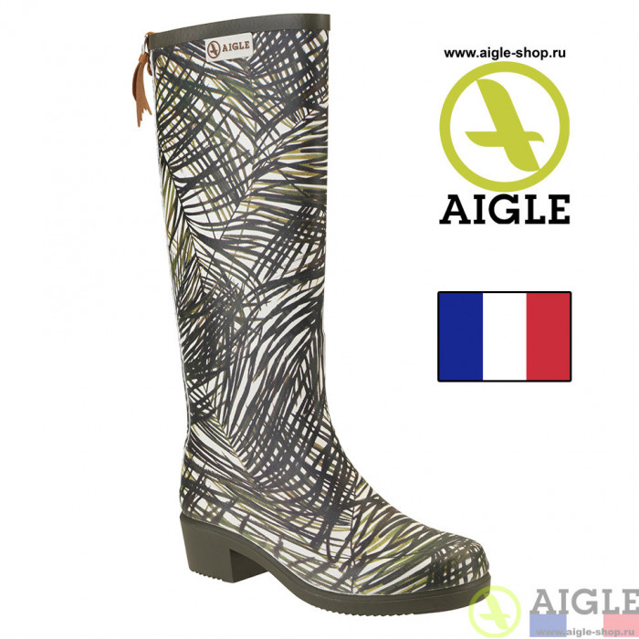 Женские сапоги из каучука AIGLE Miss Juliette Print