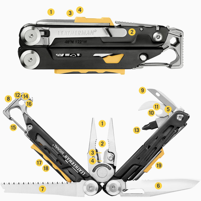 Мульти-инструмент с плоскогубцами и ножом LEATHERMAN Signal Mesa Verde (Multi-Tool)