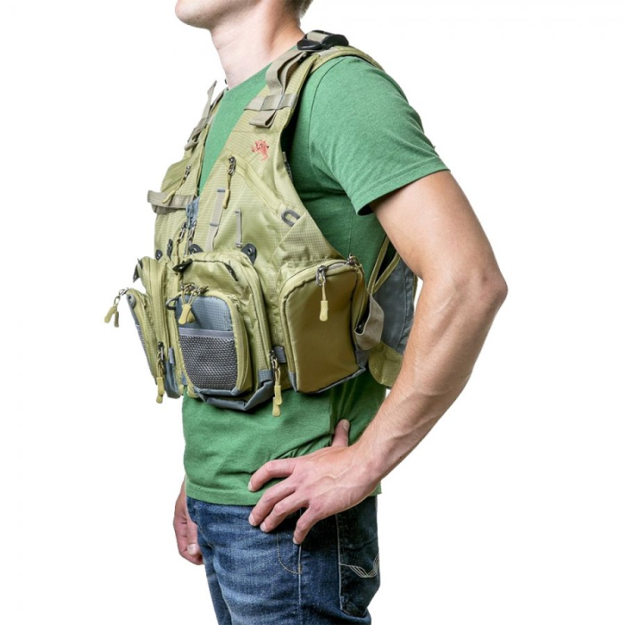 Tramp жилет рыболовный разгрузочный Angler хаки, S/M, 4743131051416