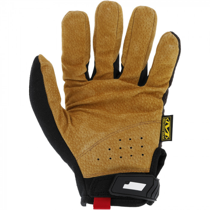 Прочные сенсорные перчатки MECHANIX Work Leather Original Brown