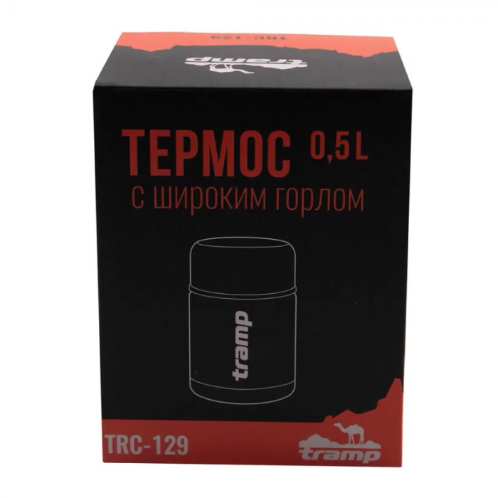 Tramp Термос с широким горлом 0.5 л, серый, TRC-129