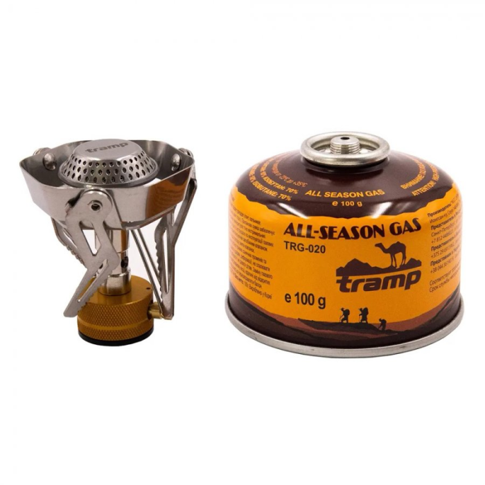 Tramp горелка туристическая складная (сталь, алюминий), TRG-041