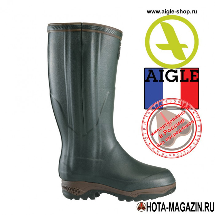Сапоги из каучука с молнией AIGLE Parcours 2 Generation Iso Open