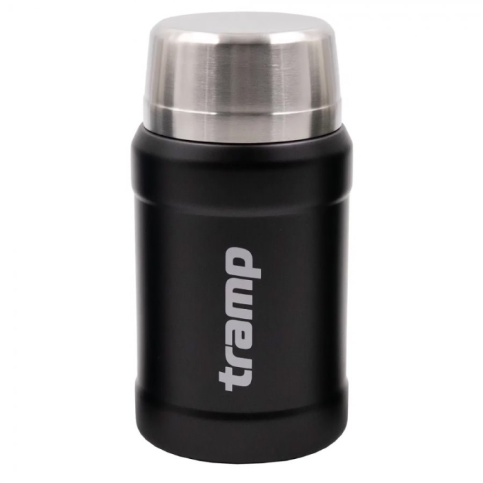 Tramp Термос с широким горлом 0.8 л с сумкой, черный, TRC-132-9009