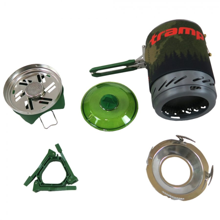 Система для приготовления пищи Tramp 0,8л. (оливковый), TRG-049-olive