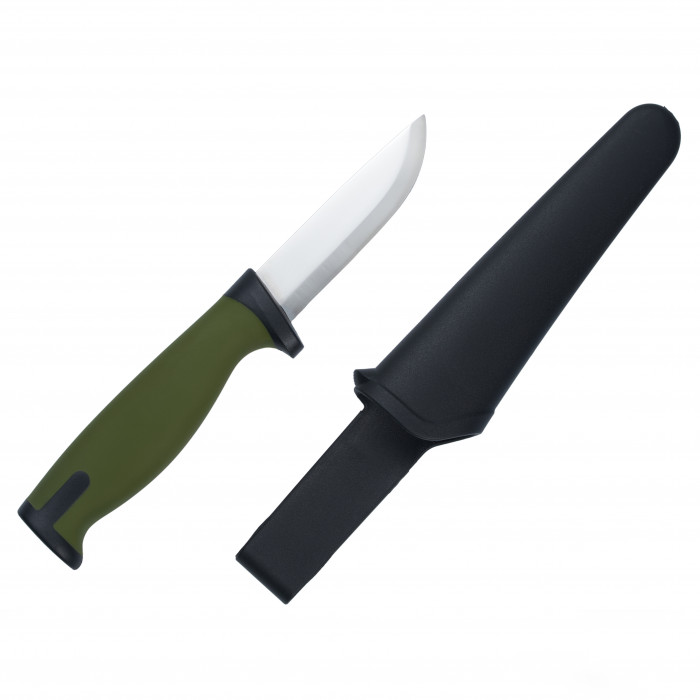 Нож туристический для похода HuntLandia Outdoor D2 Green Black