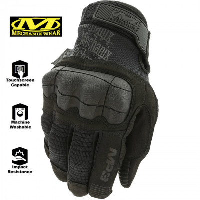 Тактические перчатки с защитой суставов MECHANIX M-Pact 3 Black