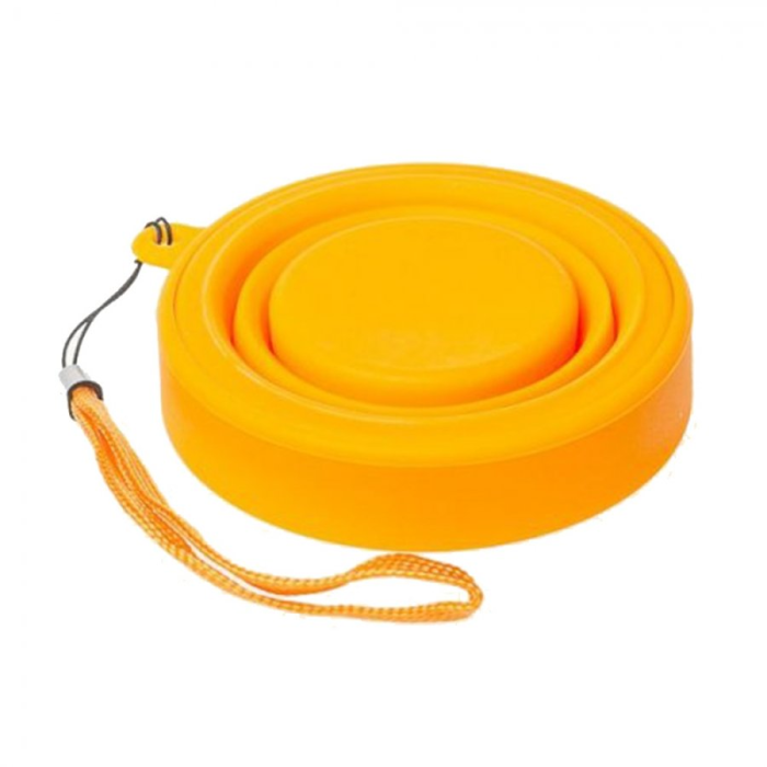 Tramp Стакан силиконовый складной с крышкой, оранжевый, TRC-037