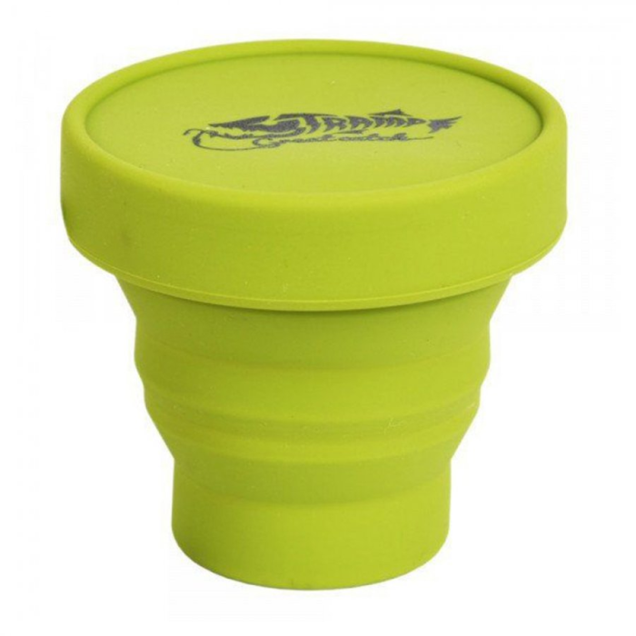 Tramp Стакан силиконовый складной с крышкой, оливковый, TRC-037