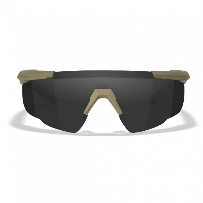 Тактические очки для стрельбы с баллистической защитой WILEYX Saber Advanced Matte Tan (Clear-Grey-Rust)