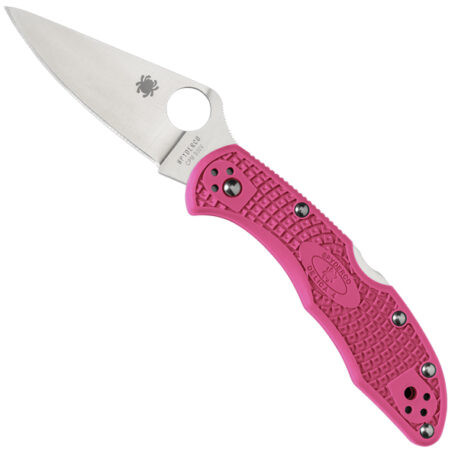 Складной нож Spyderco Delica 4 сталь S30V, рукоять Pink FRN