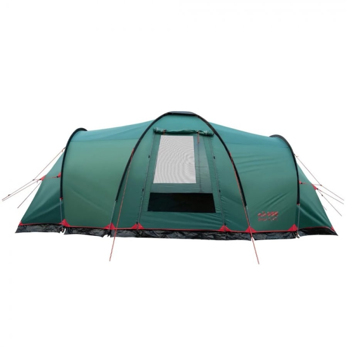 Tramp двухкомнатная палатка Brest 4 V2 (Зеленый), TRT-82