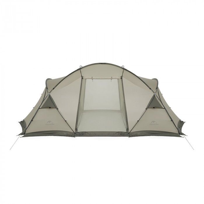 Палатка NATUREHIKE Shandi, 2 спальни+1 комната, серая
