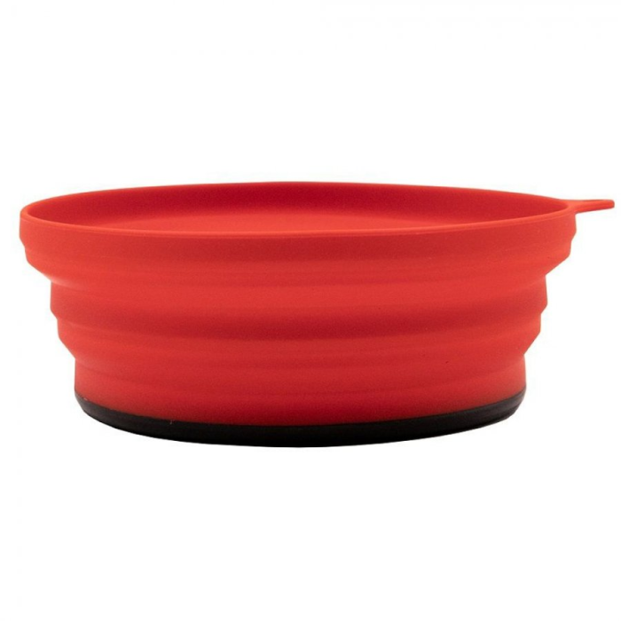 Tramp Тарелка силиконовая с пластиковым дном 550 мл, терракотовый, TRC-090