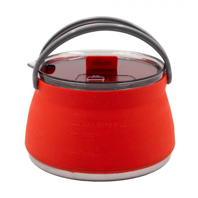 Tramp Чайник складной силиконовый 1 л, терракотовый, TRC-037