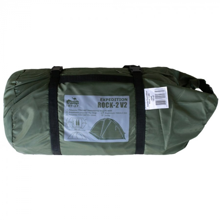 Tramp палатка Rock 2 (V2) (зеленый), TRT-27-green