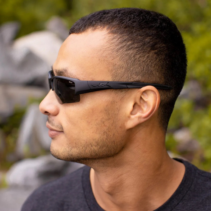 Баллистические очки для тактической стрельбы Wiley X Saint Matte Black (Clear-Grey-Rust)