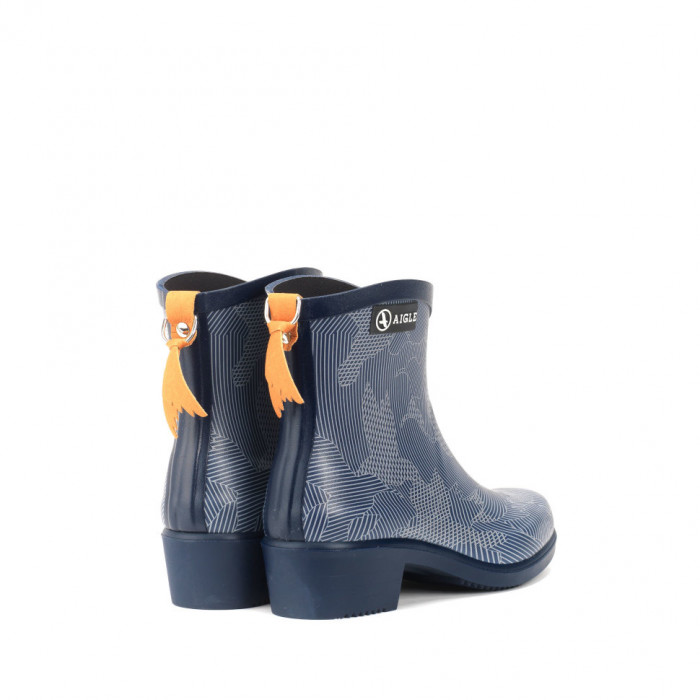 Женские короткие сапоги из каучука AIGLE Miss Juliette Bottillon Print