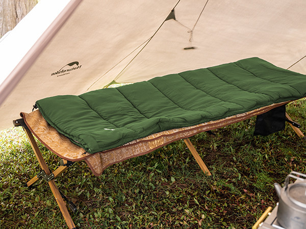 Спальный мешок NATUREHIKE F150 Envelop Cotton Green