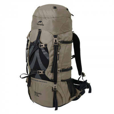 Рюкзак туристический NATUREHIKE Tanfeng Brown (70+5 литров)