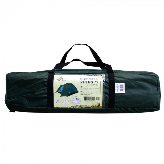 Палатка Totem Summer 2 Plus (V2) (зеленый), 4743131058491